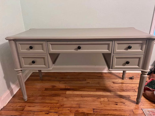 Grey Wood Solid Desk